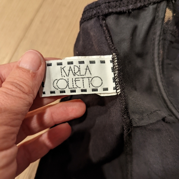 Vintage 90's Black and Gold Mesh Bodysuit - Picture 3 of 10